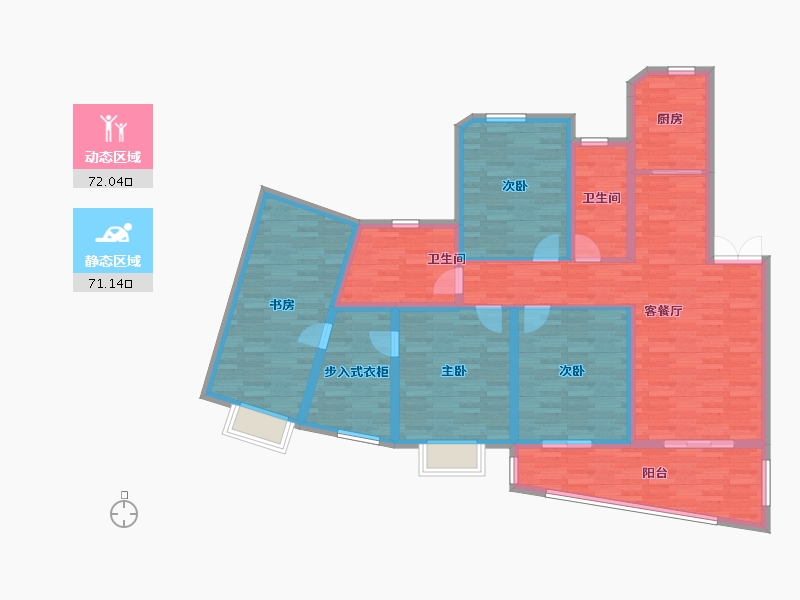 福建省-厦门市-金都海尚国际-127.94-户型库-动静分区