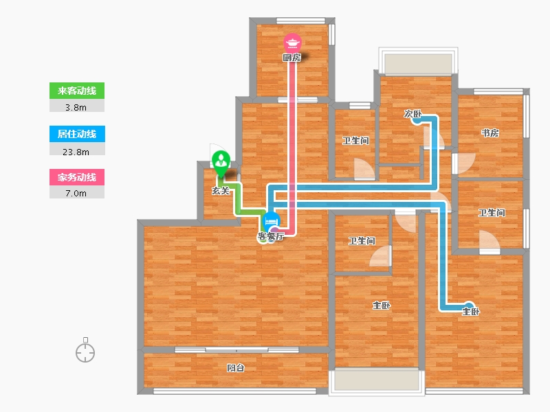 浙江省-杭州市-融信公馆ARC-138.11-户型库-动静线