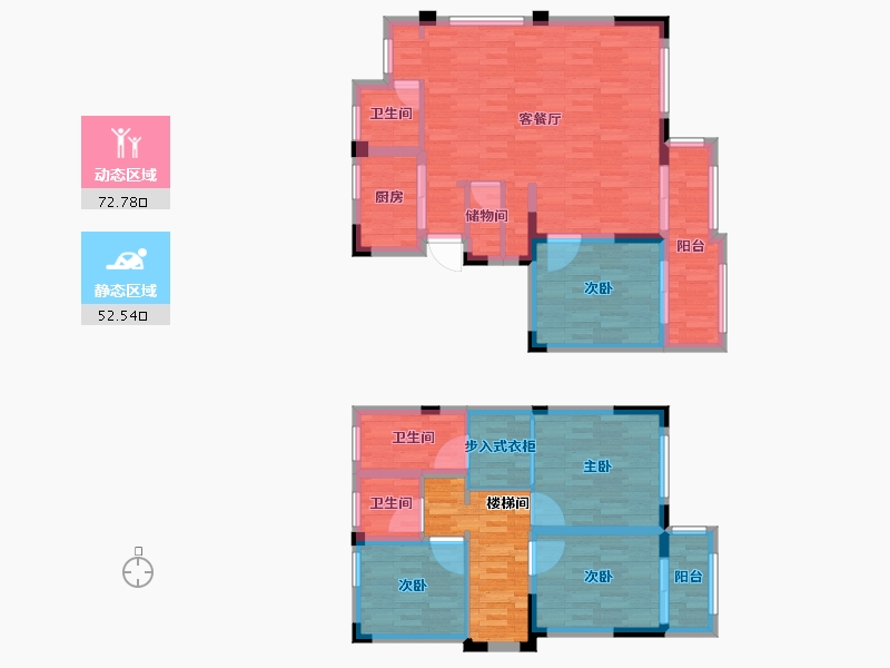 浙江省-温州市-祥生·中央尚品-121.07-户型库-动静分区