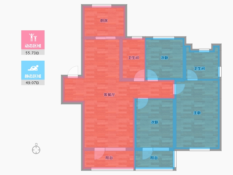 山东省-青岛市-融创-92.74-户型库-动静分区