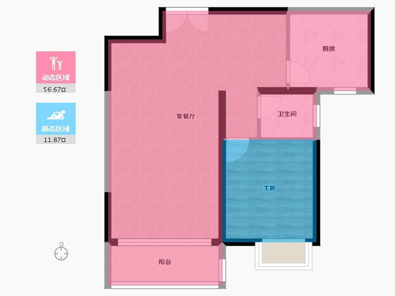 湖南省-湘潭市-五矿万境水岸-62.05-户型库-动静分区