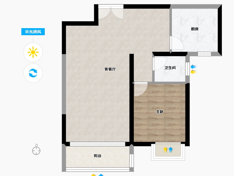 湖南省-湘潭市-五矿万境水岸-62.05-户型库-采光通风