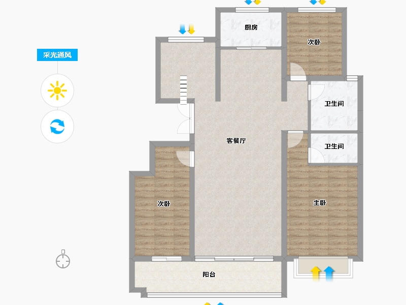 山东省-临沂市-汇金湾-121.39-户型库-采光通风