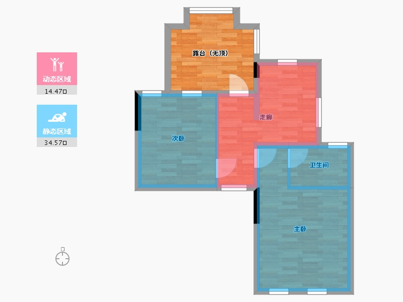 广东省-珠海市-佳兆业御金山-52.81-户型库-动静分区