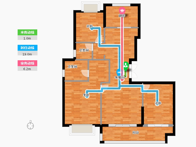 江苏省-盐城市-海悦东鸣府-96.00-户型库-动静线