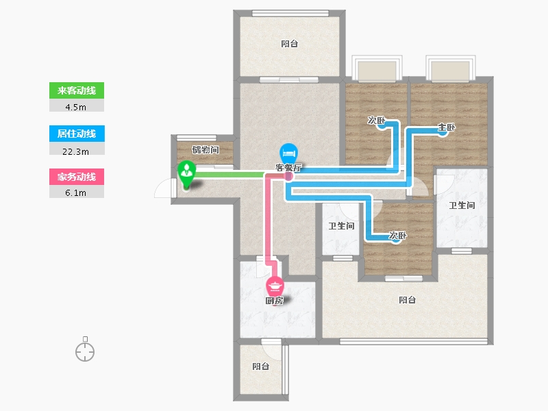 贵州省-遵义市-中建幸福城-112.42-户型库-动静线