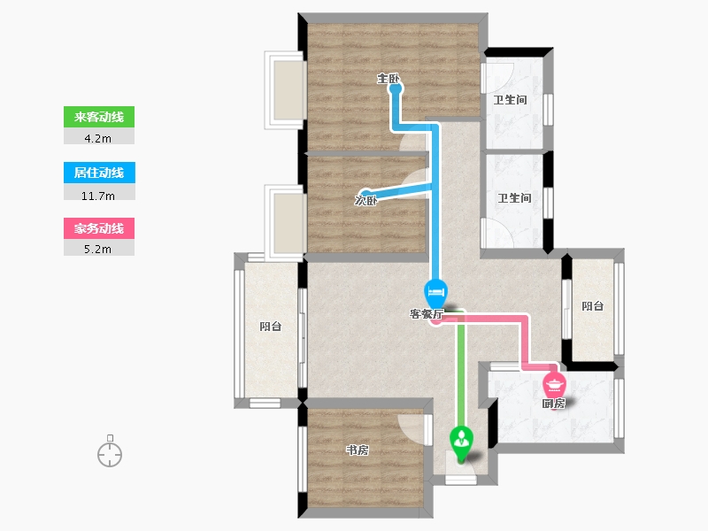 广东省-广州市-融创春风岭南-78.48-户型库-动静线