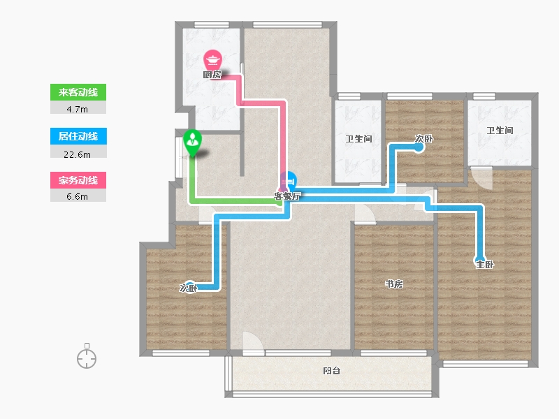 辽宁省-大连市-英伦河山-140.06-户型库-动静线