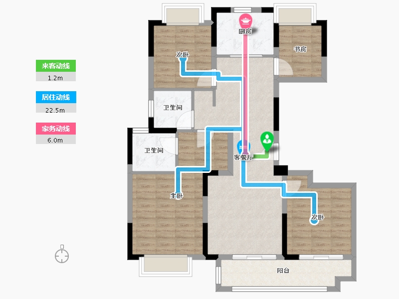 江苏省-南京市-建发央誉-100.00-户型库-动静线