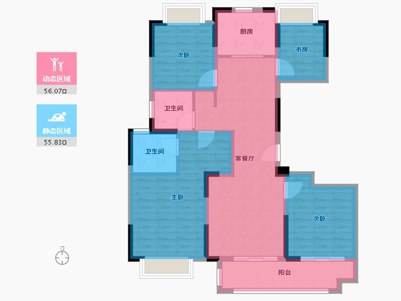 江苏省-南京市-建发央誉-100.00-户型库-动静分区