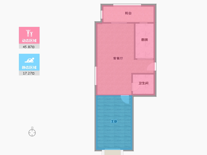 天津-天津市-映日嘉园-57.35-户型库-动静分区