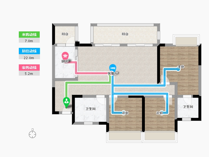 四川省-巴中市-颐和春天-101.08-户型库-动静线