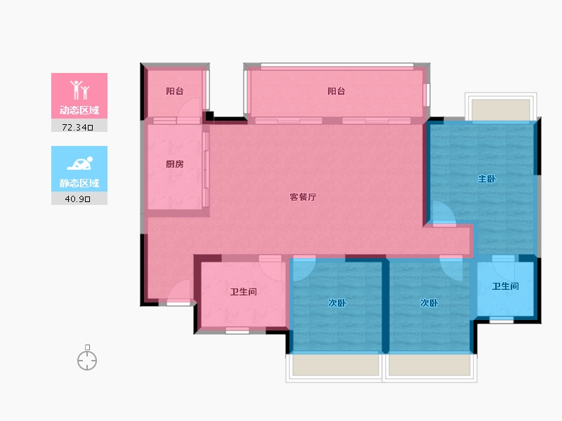 四川省-巴中市-颐和春天-101.08-户型库-动静分区