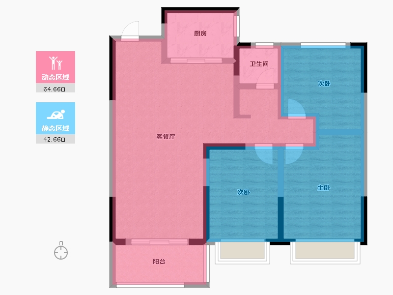 安徽省-阜阳市-纵联天域-96.01-户型库-动静分区