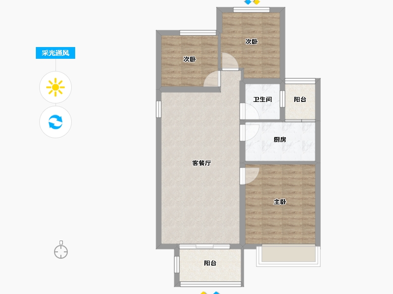 河南省-安阳市-海悦光明城-74.01-户型库-采光通风