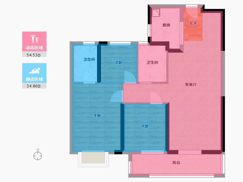 湖北省-武汉市-中国铁建知语城-79.54-户型库-动静分区