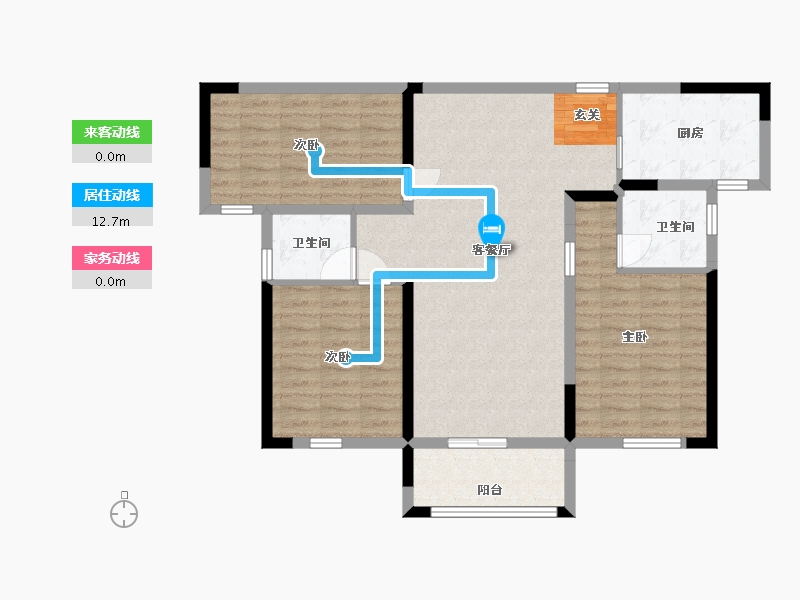 湖北省-武汉市-正商书香华府-94.96-户型库-动静线