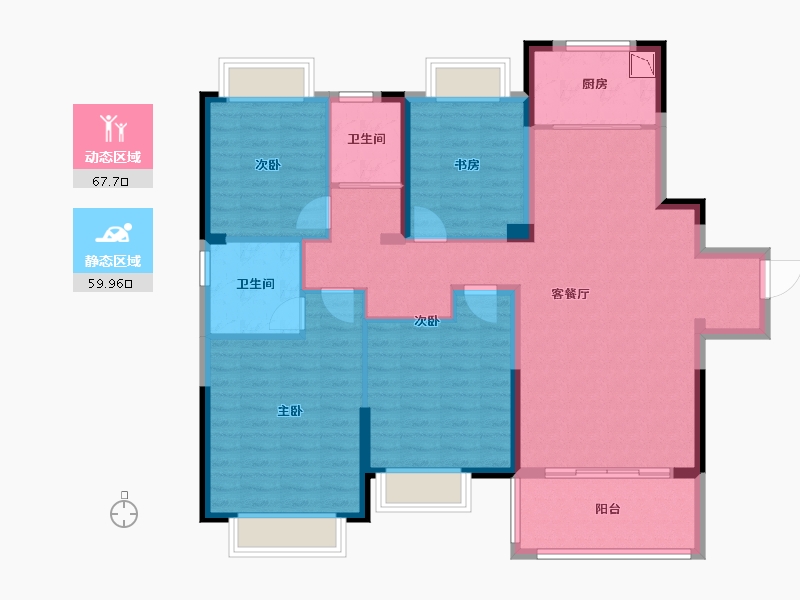 江西省-宜春市-文安小区-115.00-户型库-动静分区