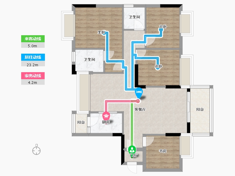 广东省-云浮市-华盛-93.39-户型库-动静线