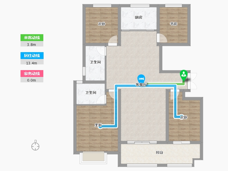 山东省-临沂市-凤凰郡-117.53-户型库-动静线