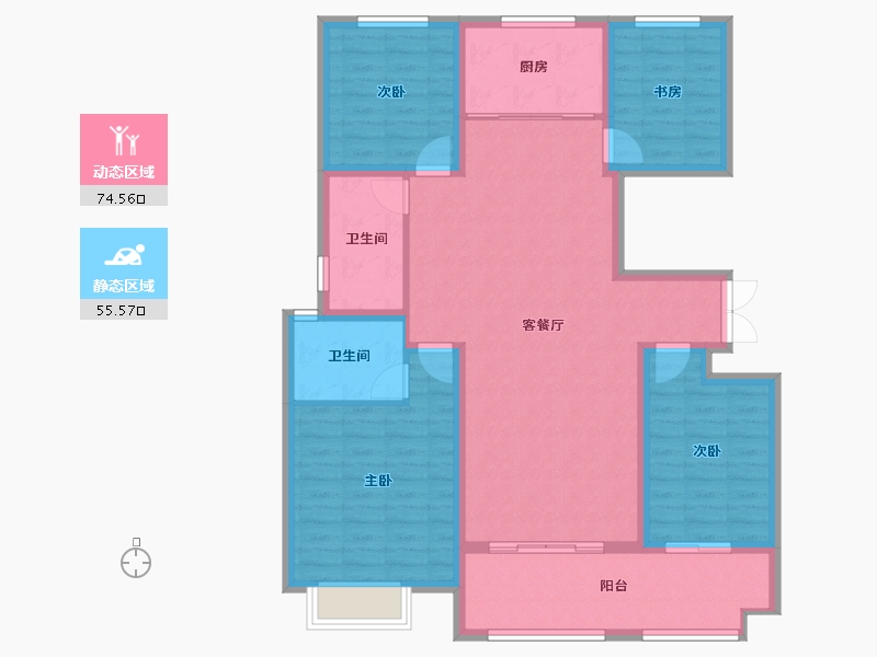 山东省-临沂市-凤凰郡-117.53-户型库-动静分区