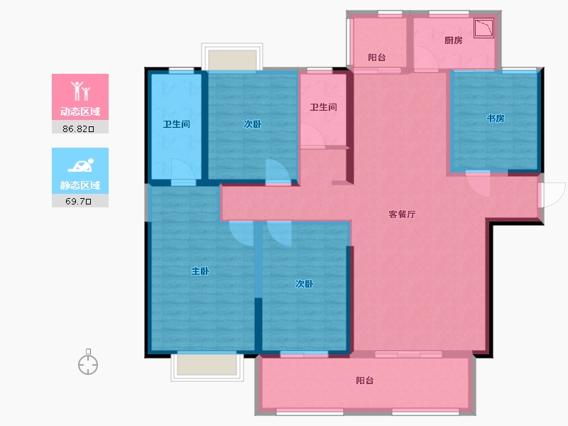 福建省-泉州市-当代万国城-141.00-户型库-动静分区