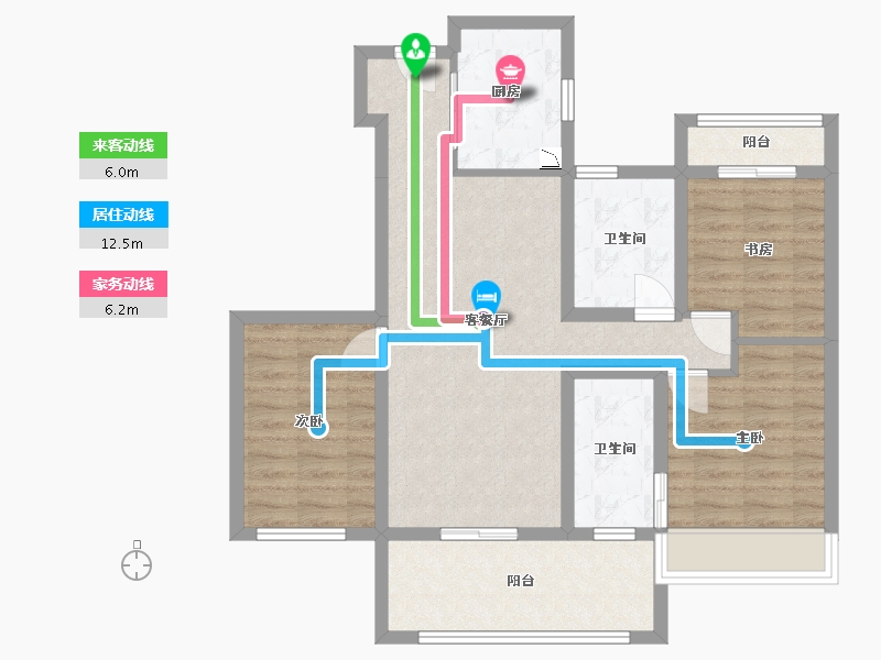 江苏省-盐城市-新城-84.80-户型库-动静线