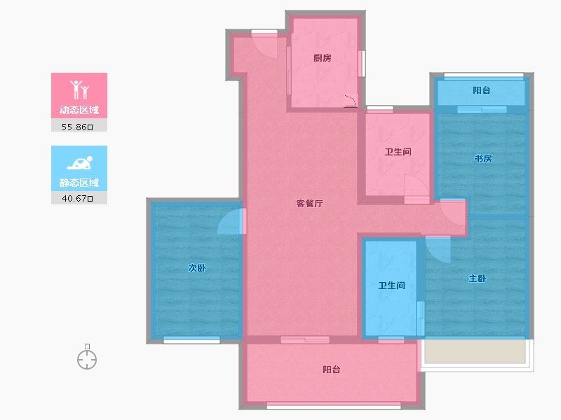 江苏省-盐城市-新城-84.80-户型库-动静分区