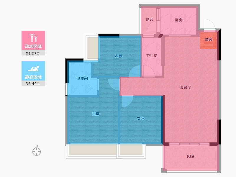 广东省-清远市-梧桐首府-78.82-户型库-动静分区