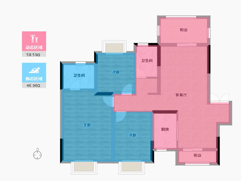 贵州省-毕节市-秀林美域-94.01-户型库-动静分区