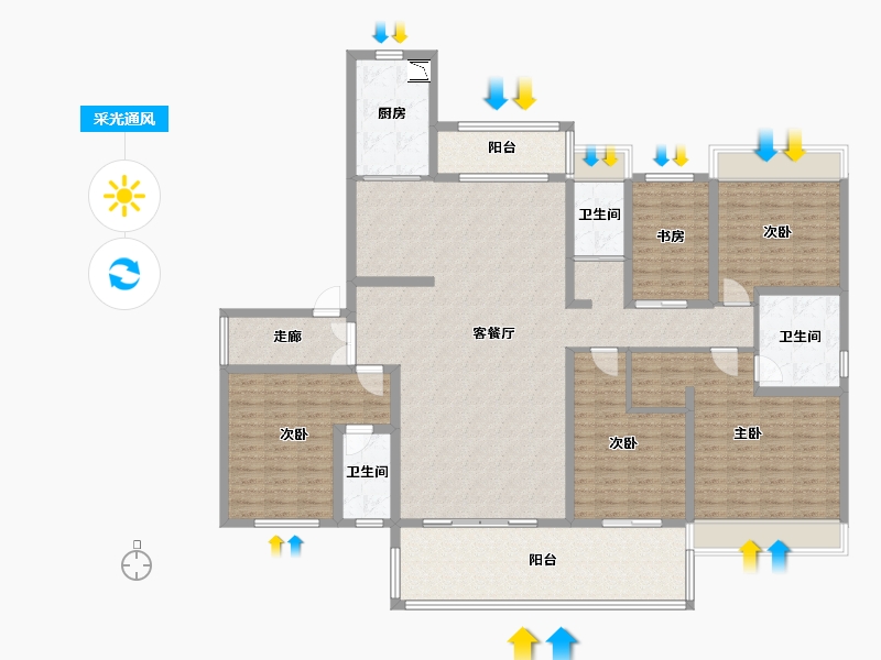 广东省-江门市-大成-182.78-户型库-采光通风