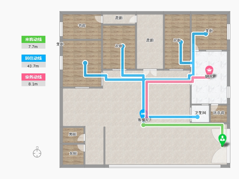 河北省-沧州市-河间市-145.00-户型库-动静线