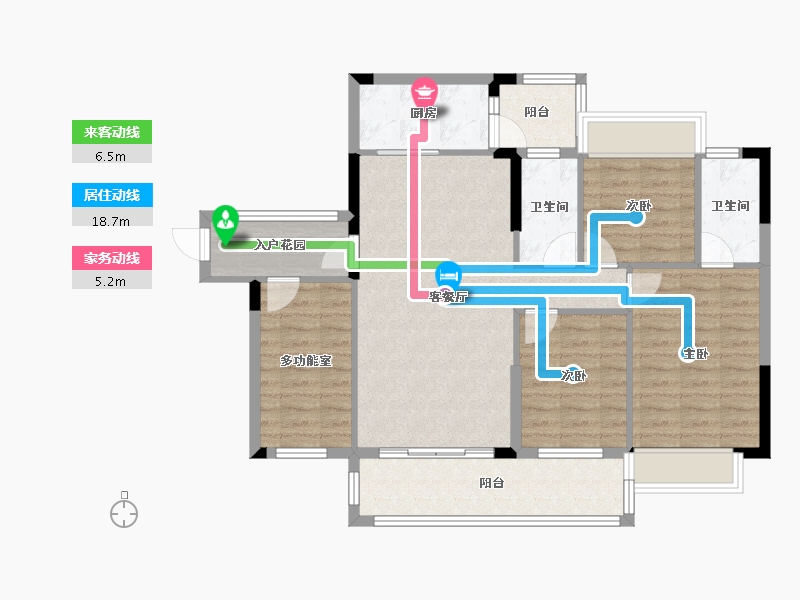 广东省-河源市-明源翡翠城-95.28-户型库-动静线