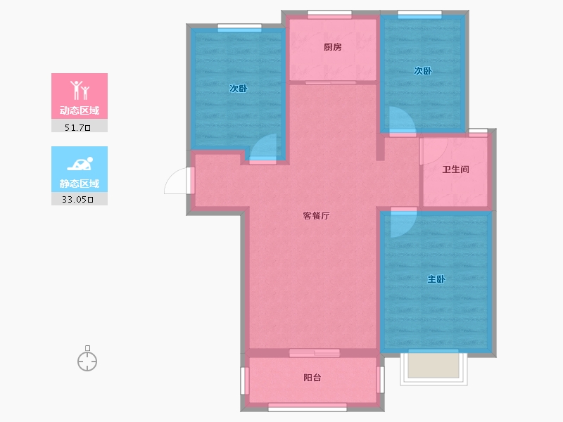 山西省-运城市-天玺城-74.93-户型库-动静分区