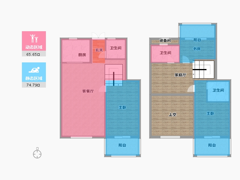 安徽省-滁州市-云水湾-166.33-户型库-动静分区