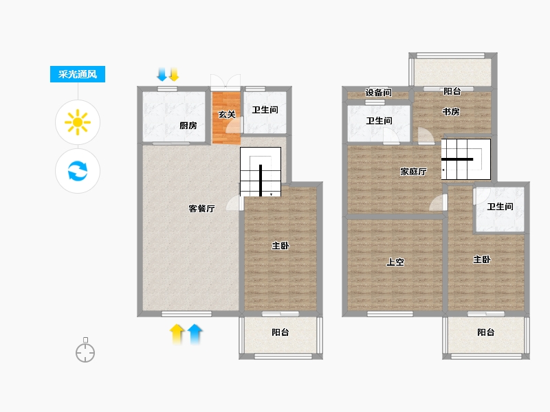 安徽省-滁州市-云水湾-166.33-户型库-采光通风