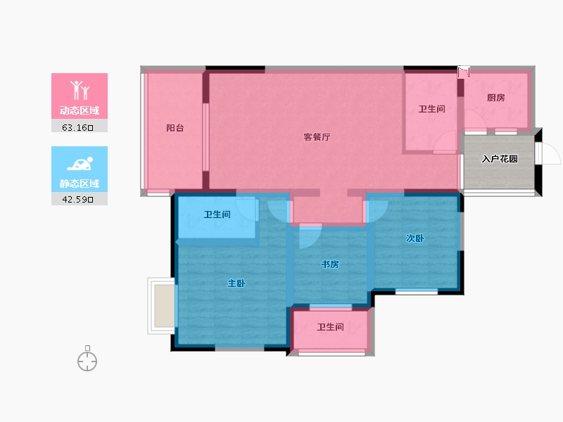 四川省-成都市-置信F区-98.99-户型库-动静分区