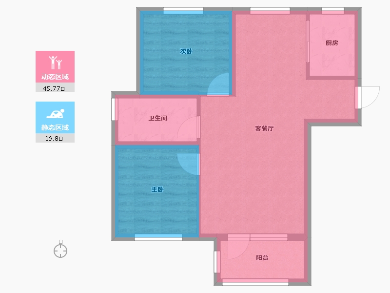 河北省-承德市-尚城国际-58.30-户型库-动静分区