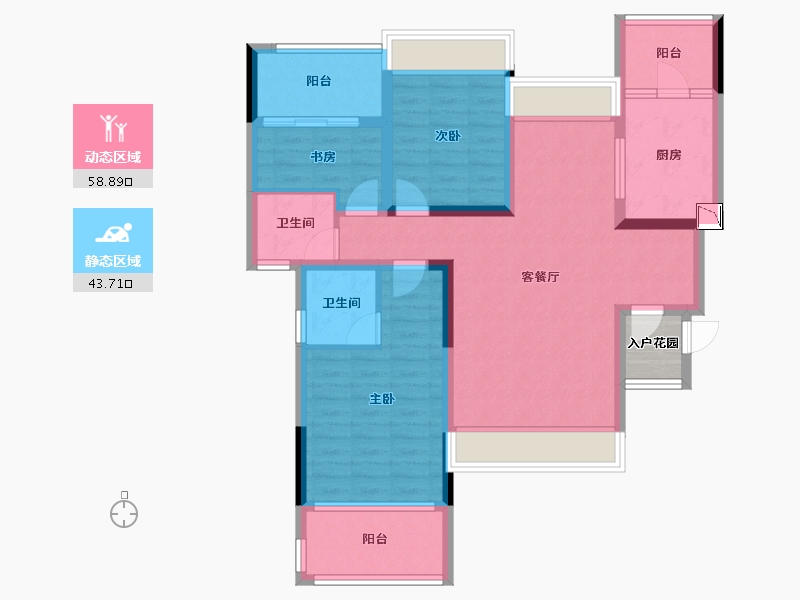 四川省-内江市-隆城一号-93.17-户型库-动静分区