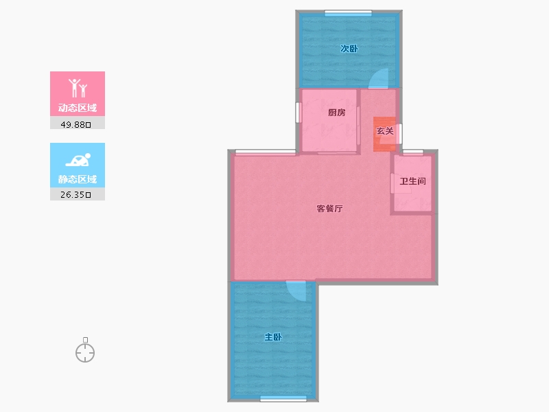 湖北省-武汉市-鹦鹉花园-69.79-户型库-动静分区