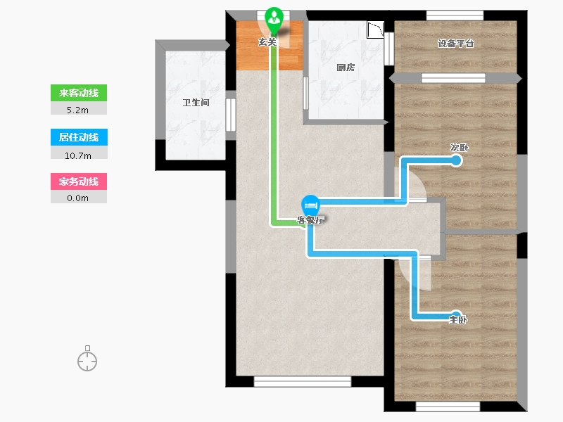 辽宁省-沈阳市-汇置・尚樾-60.36-户型库-动静线