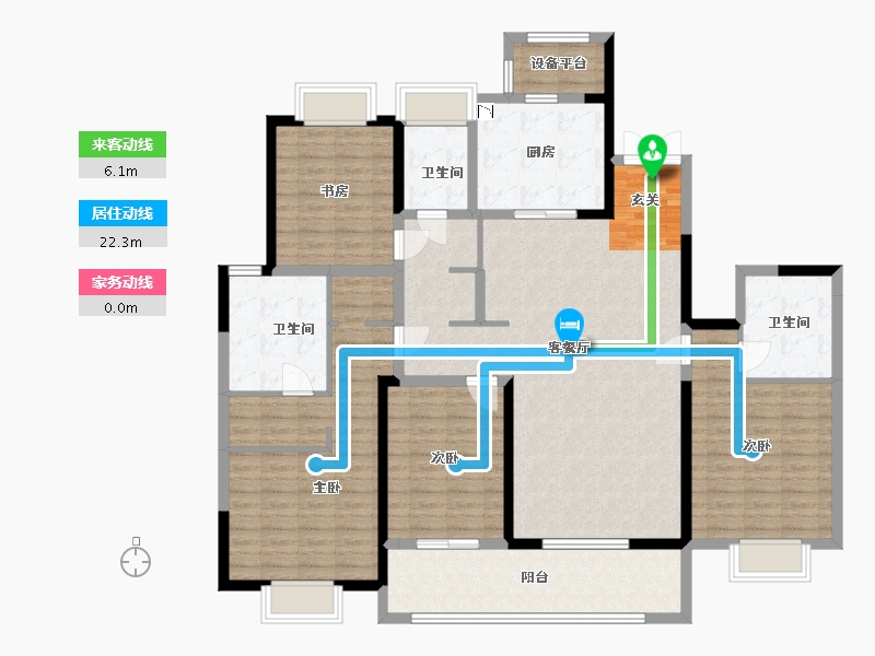 江苏省-常州市-新城怀德誉隽-154.30-户型库-动静线