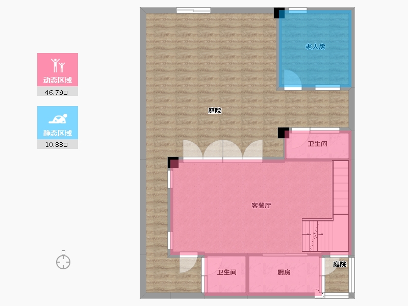 广西壮族自治区-南宁市-上林院子-105.72-户型库-动静分区