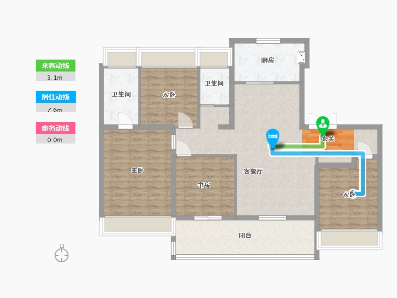 江苏省-常州市-旭辉・都会上著-112.00-户型库-动静线