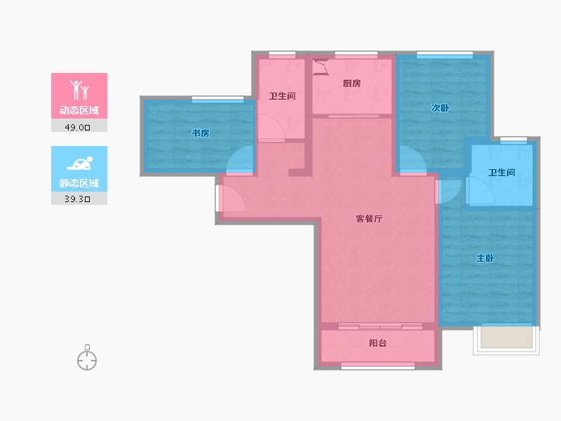 河北省-廊坊市-丁香园-78.01-户型库-动静分区