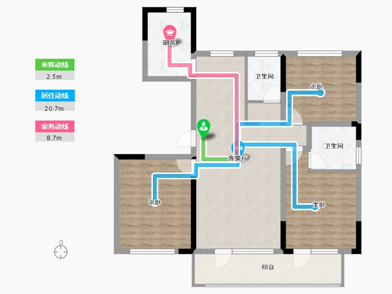 山东省-青岛市-银盛泰德郡-101.00-户型库-动静线