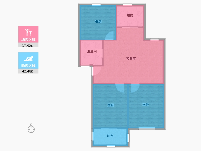 浙江省-绍兴市-城南新村南区-73.15-户型库-动静分区