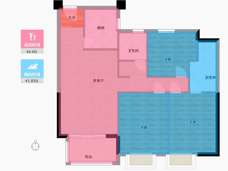 福建省-福州市-武夷书香名邸-82.92-户型库-动静分区