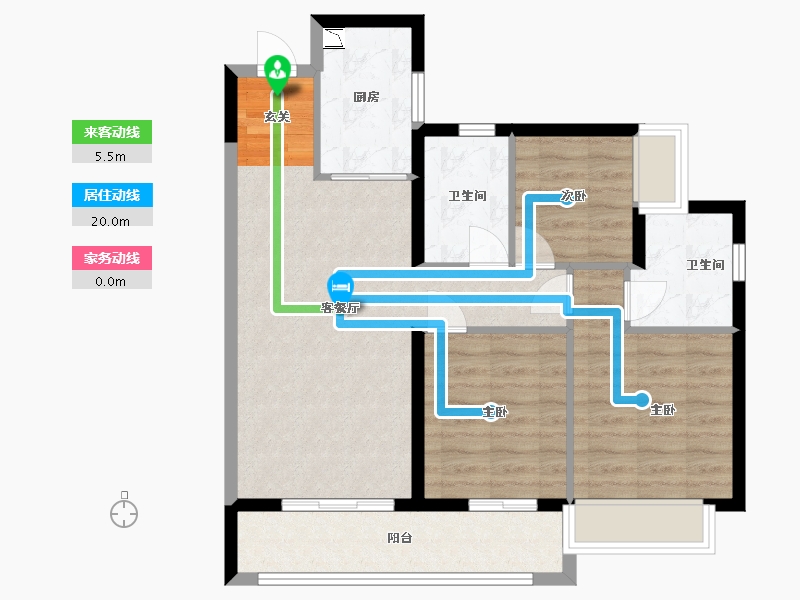 广东省-广州市-广州融创文旅城-78.82-户型库-动静线