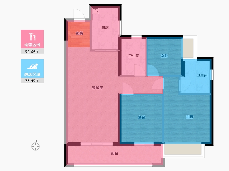 广东省-广州市-广州融创文旅城-78.82-户型库-动静分区